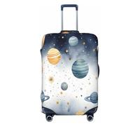 Cavizow Funda elástica para maleta, lavable, antiarañazos, con diseño de planeta del universo, Varios colores, L (Fits 25-28 in Luggage)