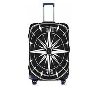 Cavizow Ocean Sea Compass - Funda elástica para maleta, lavable, antiarañazos, S-XL, Varios colores, XL (Fits 29-32 in Luggage)