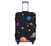 Cavizow Space Planet - Funda elástica para equipaje de viaje, lavable, antiarañazos, S-XL, Varios colores, S (Fits 18-21 in Luggage)