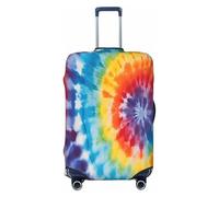 Cavizow Swirl - Funda elástica para equipaje de viaje, lavable, antiarañazos, S-XL, Varios colores, L (Fits 25-28 in Luggage)
