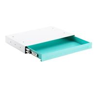 CAVO Cajón portadocumentos de acero 410 x 272 mm turquesa, blanco, bajo