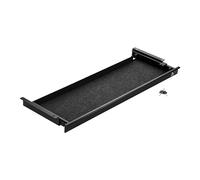 CAVO Cajón portadocumentos de acero 850 mm negro con cerradura con entrada de cables Cajón bajo escritorio