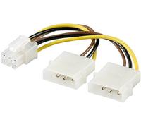 CAVO SDOPPIATORE ALIMENTAZIONE MOLEX A 6PIN PER SK VIDEO PCI-E (AKPCIP6)