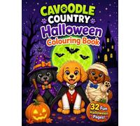 Cavoodle Country Halloween Colouring Book: 32 Fun Halloween Pages for Kids Ages 4-8