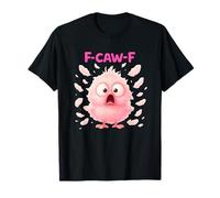 Caw Chicken Cute Pink Bird Cartoon Humor Crazy Chick Mujeres Camiseta