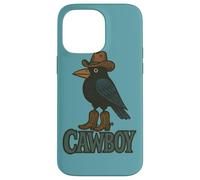 Cawboy Caw Caw Cowboy Ceja Ilustración Carcasa para iPhone 14 Pro MAX