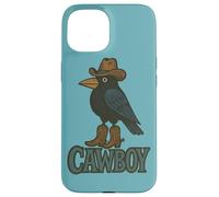Cawboy Caw Caw Cowboy Ceja Ilustración Carcasa para iPhone 15