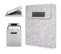 Caweet Funda protectora para Kindle Scribe de 11 pulgadas, compatible con Colorsoft 1ª generación y 3ª generación 2025, piel sintética premium con soporte plegable, color gris