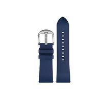 CAWEUER Compatible con reloj CITIZEN Blue Angel Men Radio Wave AT8020-54L/8020-03L/JY8078 Series Correa de reloj de lona de nailon y caucho de 22 mm y 23 mm(B-Blue silver pin,23mm)