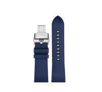 CAWEUER Compatible con reloj CITIZEN Blue Angel Men Radio Wave AT8020-54L/8020-03L/JY8078 Series Correa de reloj de lona de nailon y caucho de 22 mm y 23 mm(B-Blue silver,23mm)