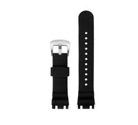 CAWEUER Compatible con Tissot Racing T115417A Series MotoGP Reloj Deportivo de Silicona de Goma Duradera con Accesorios de Pulsera Compatible con Hombres 22 mm(07 Black Silver)
