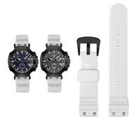 CAWEUER Compatible con Tissot Racing T115417A Series MotoGP Reloj Deportivo de Silicona de Goma Duradera con Accesorios de Pulsera Compatible con Hombres 22 mm(06 White black)