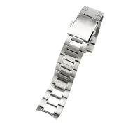 CAWEUER Correa de acero compatible con Casio Duro Series for hombre MTP1374/1375 MDV106, pulsera de acero inoxidable de 22 mm con interfaz curva especial.(Steel(LG))