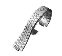 CAWEUER Correa de acero inoxidable convexa for reloj Patek Philippe Nautilus 5711/5726, compatible con modelos masculinos 25 mm x 13