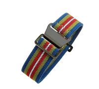 CAWEUER Correa de reloj compatible con Tudor Parachute Qicheng Biwan Little Red Flower Seiko Water Ghost de nailon de alta densidad de 18, 20 y 22 mm.(Rainbow-Black,22mm)