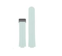 CAWEUER Correa de silicona suave e impermeable compatible con EFR-S108D. reloj for hombre hebilla magnética modificada la serie Casio EDIFICE(Gem Green -black)