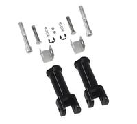 CAWEUER Horquilla for estribos de Motocicleta Compatible con Harley-Davidson Softail 2018-2025 (Negro Brillante) Kit de Soporte for Estribo de Pasajero(Black)