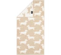Cawö Home Toallas de mano We Love Dogs 6246 Natur-Beige - Toalla de mano 33 (50 x 100 cm)
