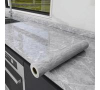 CAX Papel tapiz de mármol gris oscuro para despegar y pegar, 23.6 x 472 pulgadas, papel de contacto impermeable, moderno papel de pared para gabinete de cocina, encimera, superficie de pared.