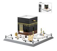 CAXIMSY Mezquita Islámica Kaaba Modelo Arquitectónico Bloque de Construcción Conjuntos Meca Ladrillos Musulmanes Juguetes Hajj Kit Eid Regalos para Niños Adultos 446 Piezas