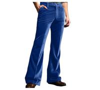 Caxndycing 70er Jahre Schlaghose Herren Cord Cordhose Herren Baggy Elegant Karneval Disco Outfits Chino Hose Vintage Ausgestellte Hose Disco Style, FaschingskostüMe, azul, 3XL