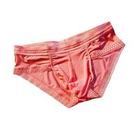 Caxndycing Calzoncillos bóxer para hombre, seda de hielo, transparentes, calzoncillos transparentes con bolsillo a granel, ropa interior erótica, lencería Sissy, bragas cómodas, RD2., M