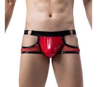 Caxndycing Calzoncillos para hombre con bulto sexy lencería bragas sexy hombres tanga T espalda erotii hombres lencería sexy tanga dess erótica tanga, 01 rojo., L
