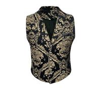 Caxndycing Chaleco de traje para hombre chaqueta steampunk victoriana sin mangas corsé esmoquin traje formal renacentista medieval chaleco pirata negocios casual clásico básico hombres chalecos,