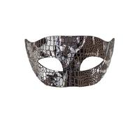 Caxndycing Máscara de mascarada para mujer, plateada, media máscara veneciana con purpurina, máscara hueca de metal para carnaval, fiesta, boda, disfraz accesorio