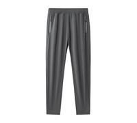 Caxndycing Pantalones de chándal largos para hombre, de seda de hielo, de secado rápido, rectos, vintage, pantalones de trekking, ligeros, elásticos, para el tiempo libre, para correr, pantalones de