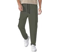 Caxndycing Pantalones de chándal para hombre holgados Y2K pantalones anchos de algodón para correr, cintura elástica, pantalones de trabajo para hombre, pierna ancha, pantalones de deporte, pantalones