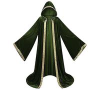 Caxndycing Ropa medieval para hombre, monje, sacerdote, túnica renacentista, cosplay, túnica larga, disfraz de Halloween, retro, vintage, trinchera, adulto, uniforme