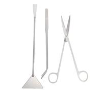 CAXUSD 1 juego Herramientas de Inoxidable Pinzas Tijeras y Rascador para Plantas Acuáticas Kit de Limpieza Multi Función para para de Decoraciones y Sustrato