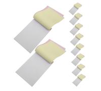 CAXUSD 10 Piezas Libreta Kraft Sin Líneas Notas Copia Automática para Contabilidad Gestión Pedidos y Oficina Viaje