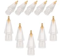 CAXUSD 10 Piezas Puntas de Repuesto para Lápiz Digital Compatible con Apple Pencil 1ª y 2ª Generación Puntas Aplicables para Stylus Tablet Accesorios Precisión para Pantalla Táctil