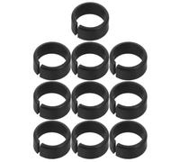 CAXUSD 10 Unidades Casquillo Amortiguador de Plástico y Resistencia Deformación Negro Estructura Dividida y Diseño Abierto para Fácil Reemplazo para Soporte de Instrumento y Trípode
