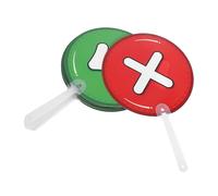 CAXUSD 10 Unidades De Paletas De Plástico para Apoyar La Señal del Oponente para Eventos De Profesores para Votación En El Aula Herramientas De Participación En El Aula Herramienta