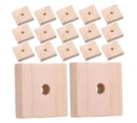 CAXUSD 120 Piezas Parrot Chewing Toys Wood Blocks Unfinished Wooden Chips For Small and Medium Birds DIY Bird Cage Accessories and Craft Supplies
