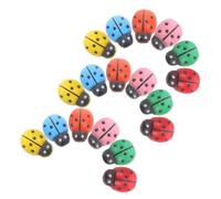 CAXUSD 150 Piezas Miniaturas de Resin Ladybug para Manualidades Decoración Micro Paisajismo con Figuras Pequeñas de para Proyectos DIY de Colores