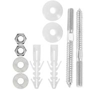CAXUSD 1juego Tornillos para Lavabo con Arandelas Tornillos de Fijación para Lavabo Colgante Resistentes de Abs Hierro Fijación Segura para Baño y Cocina Fácil Instalación Modelo