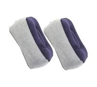 CAXUSD 2 Piezas Almohada Inflable de Apoyo para Pies Cojín Portátil de PVC con Superficie para Viaje y Relajación de Unidades Reposapiés Cómodo para Avión y Coche