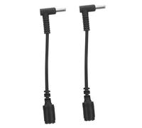 CAXUSD 2 Piezas Cable Adaptador de Fuente de alimentación Cable de extensión del Adaptador de Corriente Cargador de computadora Fuerza línea de conversión de Fuente de alimentación Black