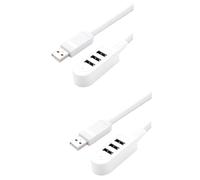 CAXUSD 2 Piezas Concentrador Multipuerto Concentrador Mini USB Cargador Microusb Concentrador Micro USB Concentrador Adaptador USB-c Dongle Mini Cargador Cable De Extensión USB 3.0
