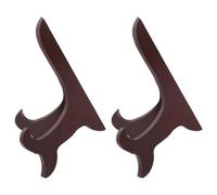 CAXUSD 2 Piezas Soporte Platos Decorativos de Madera Rústica Superficie Suave y Diseño Elegante, Adecuado para Exhibir Platos y Carteles en Restaurantes y Áreas de Recepción