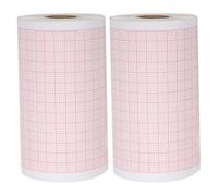 CAXUSD 2 Rollos De Papel Para Máquinas De Diagnóstico Papel Térmico Médico Para Equipos Médicos De Monitorización Cardíaca Para Electrocardiógrafo Rojo