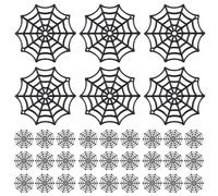 CAXUSD 200 Unidades Halloween Decor Cobwebs Small Plastic Spider Webs For Indoor Outdoor Party Flexible Lightweight Fake Spiderwebs For Haunted House Festive Atmosphere