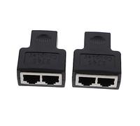 CAXUSD 2Piezas Adaptador Divisor De Conector Ethernet Splitter para División para Dispositivos Compatible con Redes De Computadoras