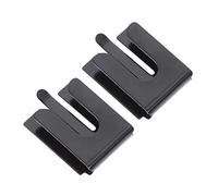 CAXUSD 2piezas Soporte De Micrófono De Metal Clip Montaje Adhesivo Para Radio De Coche Instalación Sin Taladros Accesorio Práctico y Duradero Color Negro