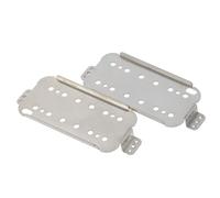 CAXUSD 2piezas Unidades Base para Pastillas Humbucker de Guitarra Eléctrica Placa de Montaje para Cuello y Puente Fabricada Cuproníquel para Sustituir o Mejorar el Sonido de Humbuckers