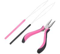 CAXUSD 3 Piezas Alicates de Extensión de Cabello con Agarre Cómodo y Material Metálico para Uso en Peinados DIY Casa, Herramienta Versátil para Quitar Extensiones